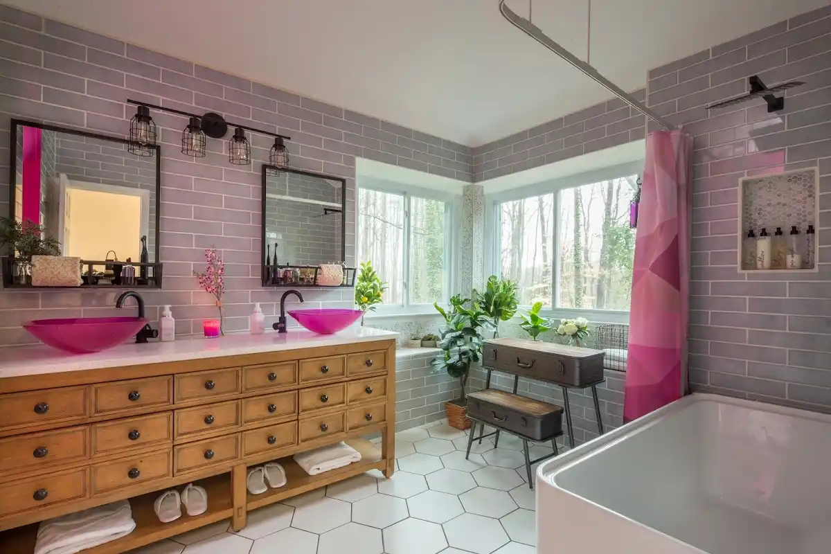 Bathroom renovation after water damage restoration in La Plata